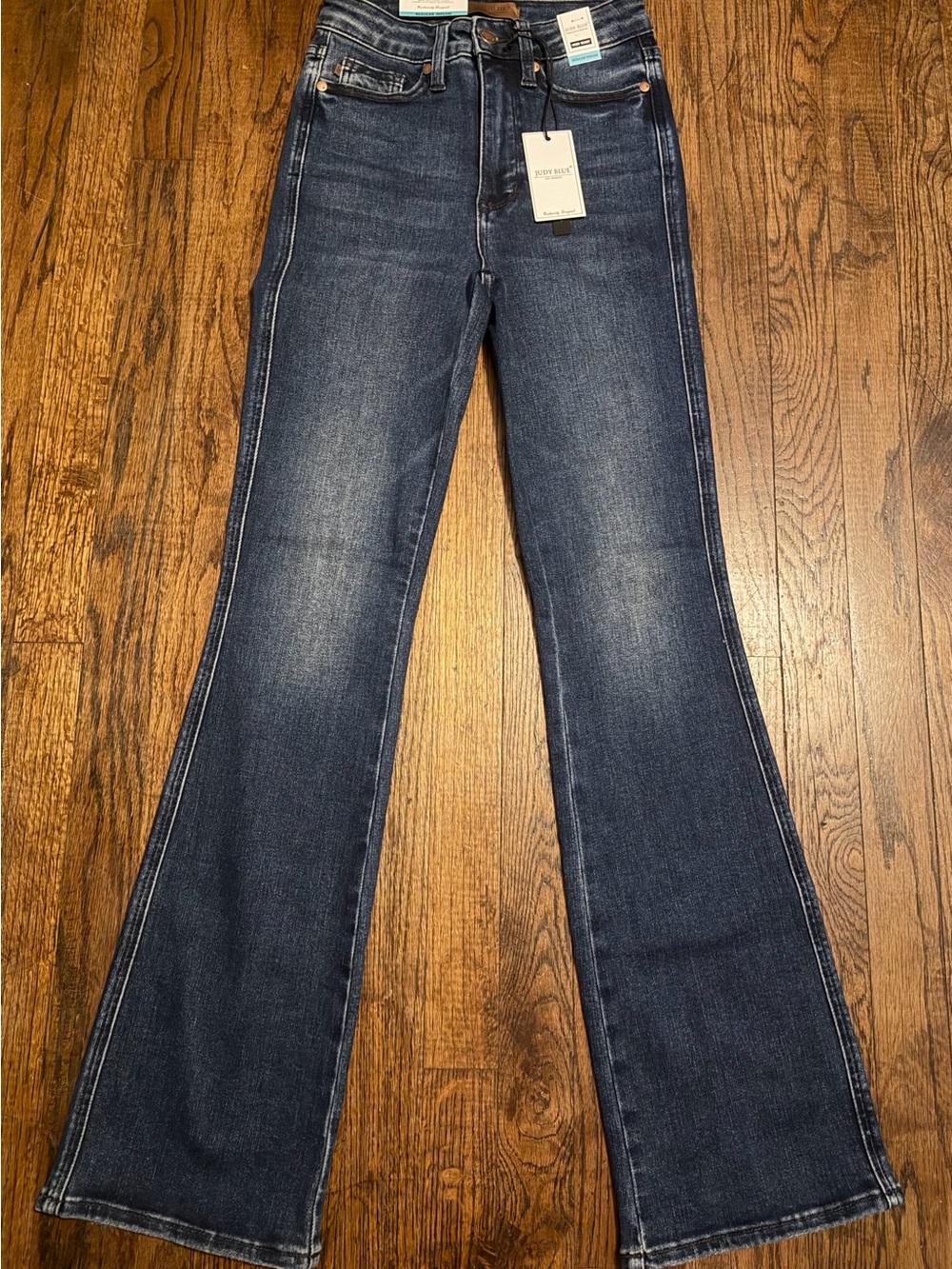 Judy Blue Dark Blue High Waist, Tummy Control, Boot Cut Jeans NWT 0/24